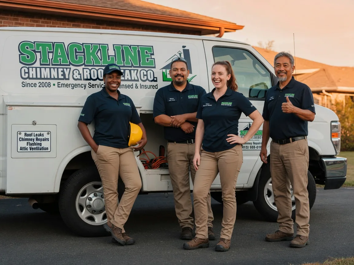 Chimney flashing repair company in Pittsboro, MS